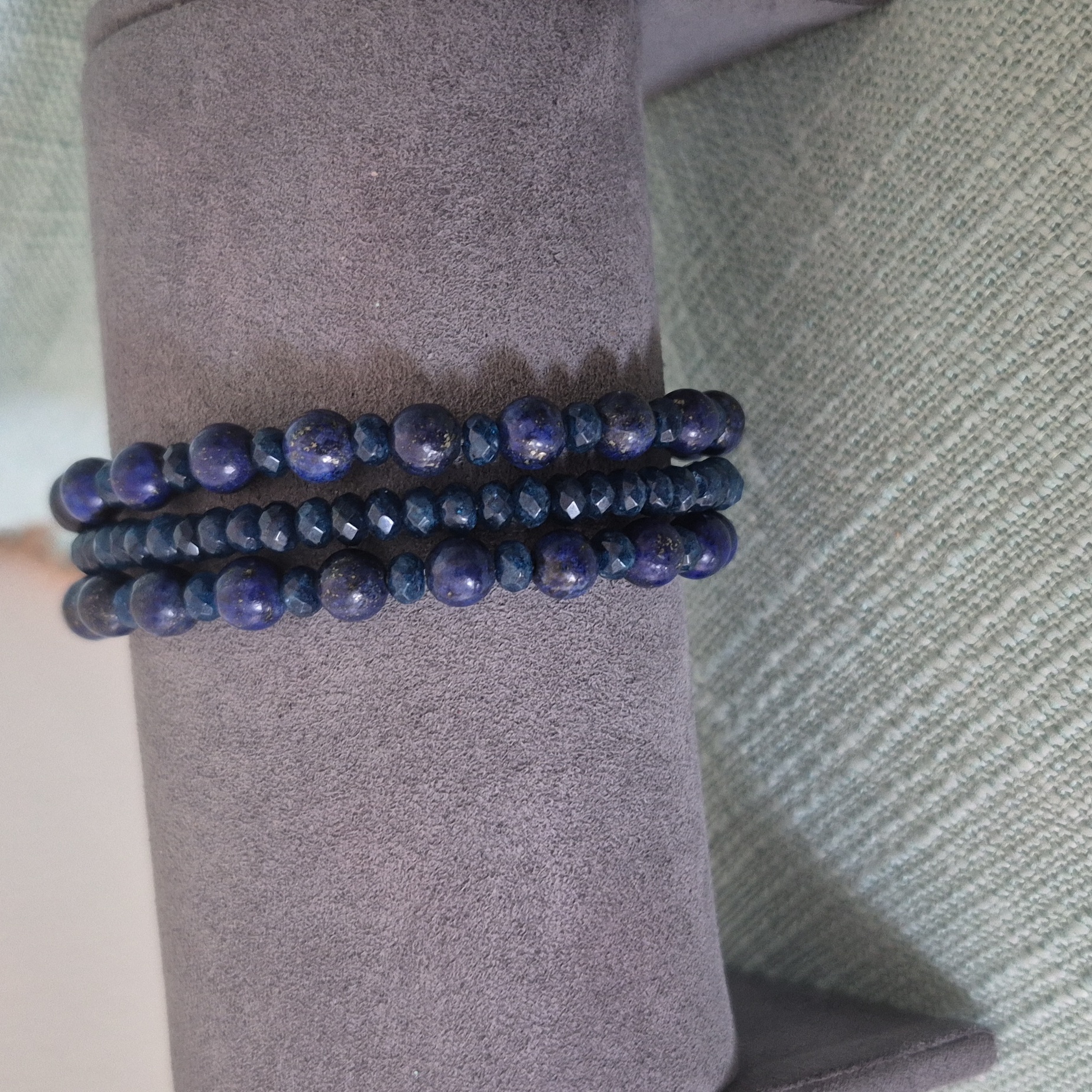 Lapis & Sapphires Natural Beads Braclets (3) 7